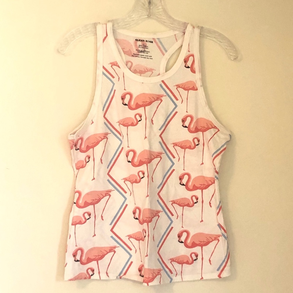 Flamingo Print Tank Top